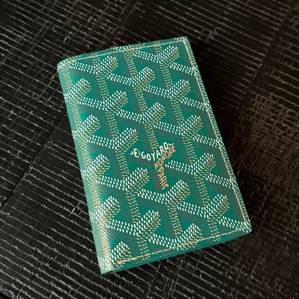 (SOLD) Goyard Teal Card Holder